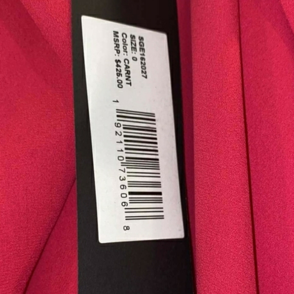 Halston Heritage Strapless Drape Back Flowy Gown - Picture 12 of 15